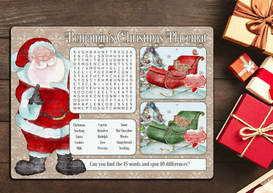 2023 Santa Activity Placemats