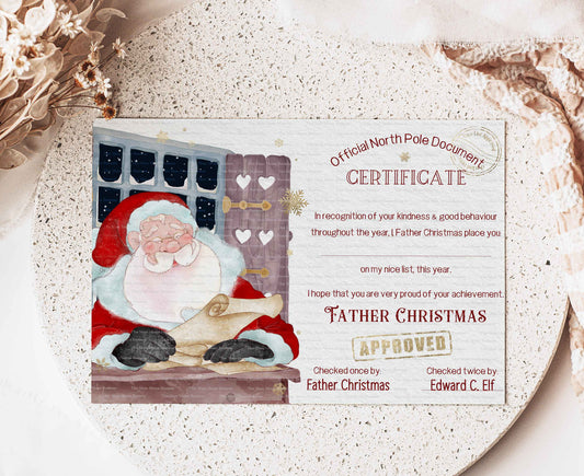 2023 Santa Nice List Certificate