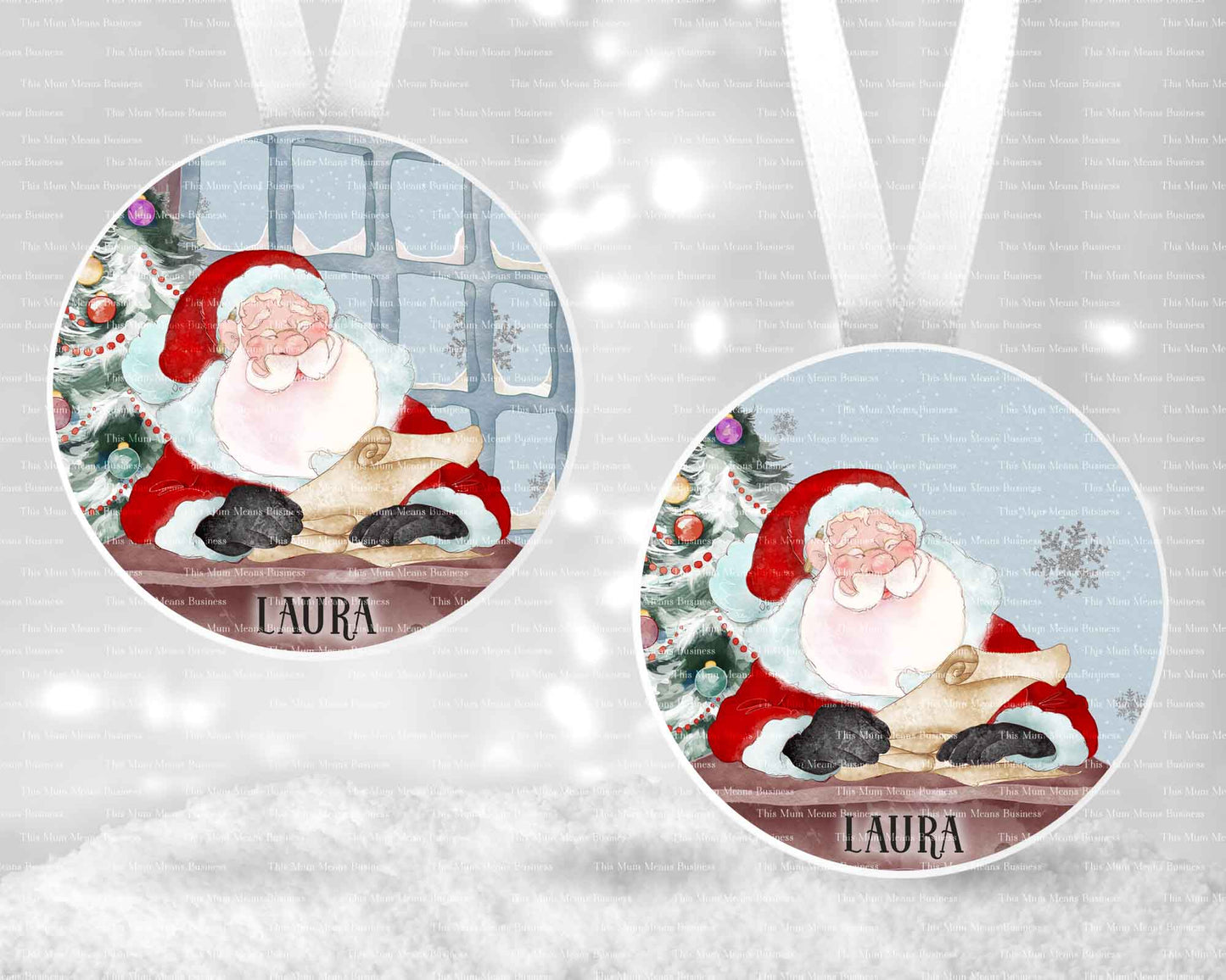2023 Santa Nice List Decorations