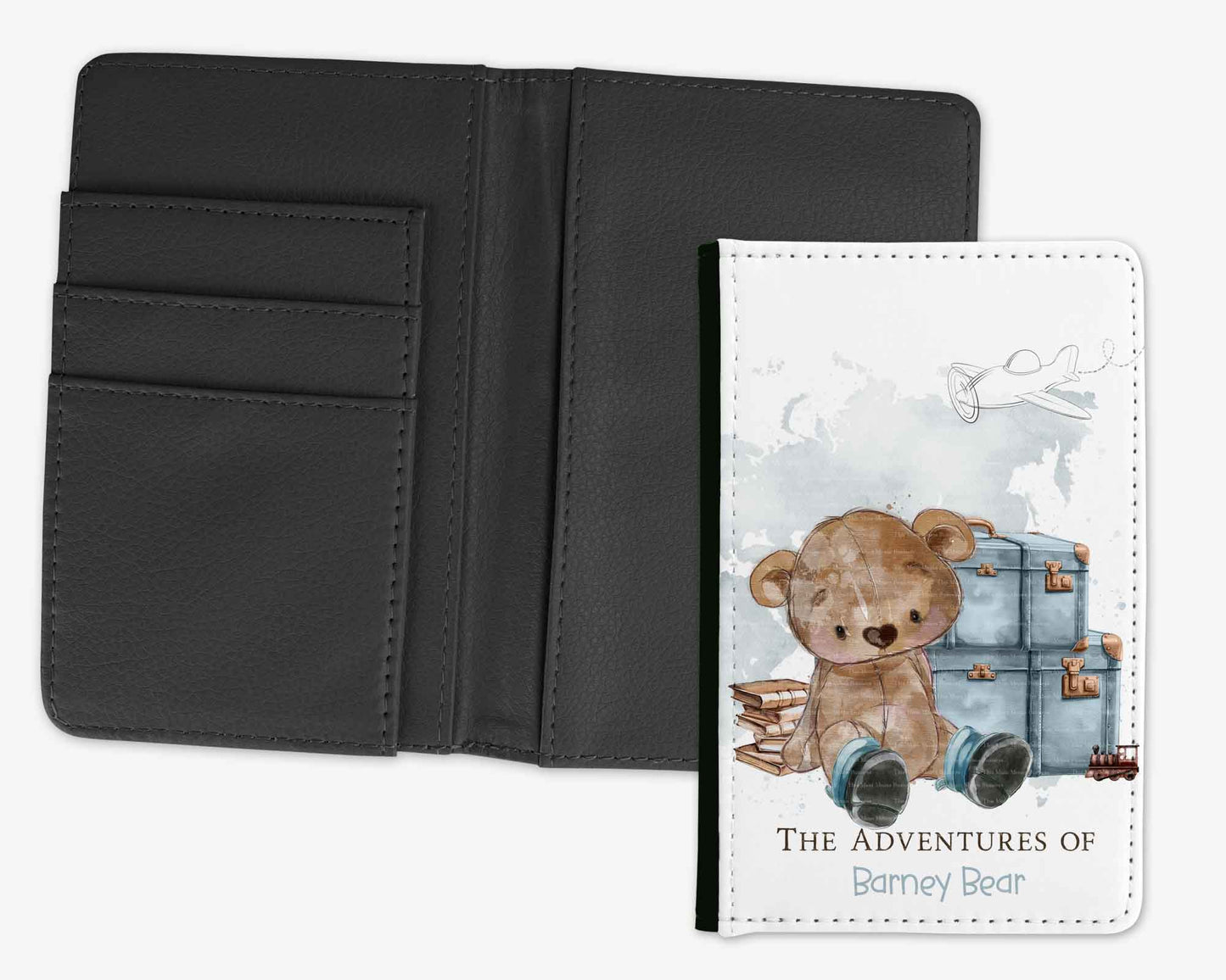 Adventures Travelling Bear Passport Wallet