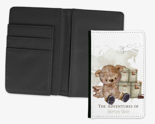 Adventures Travelling Bear Passport Wallet
