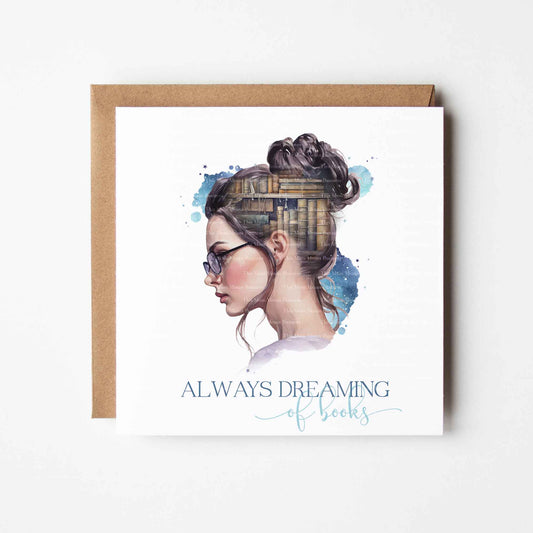 Always Dreaming of Books - Black Hair
