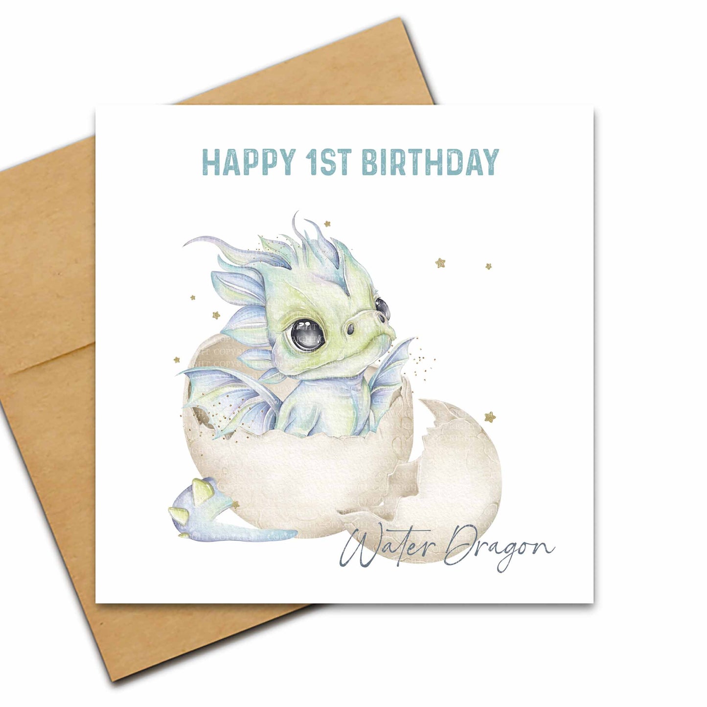 Baby Water Dragon Card