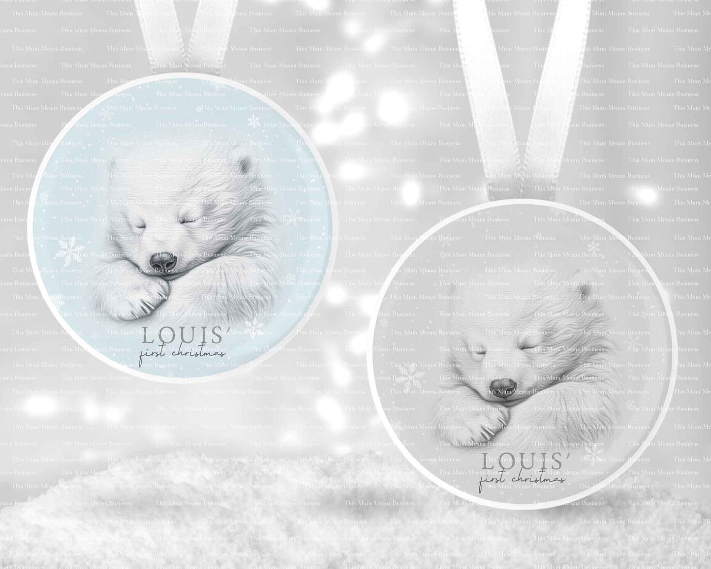 First Christmas Polar Bear Set