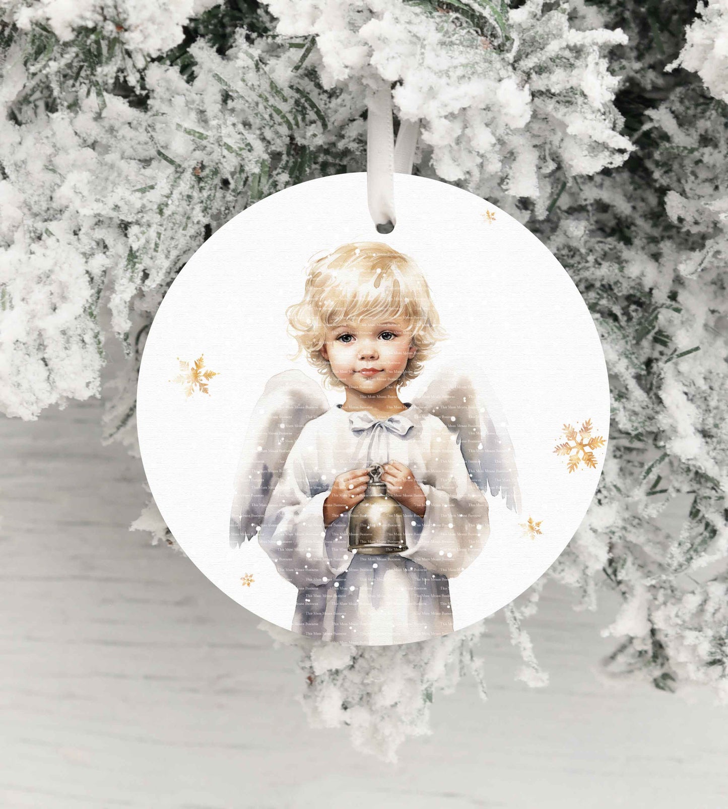 Blonde Boy Angel Bell