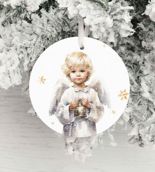 Blonde Boy Angel Bell
