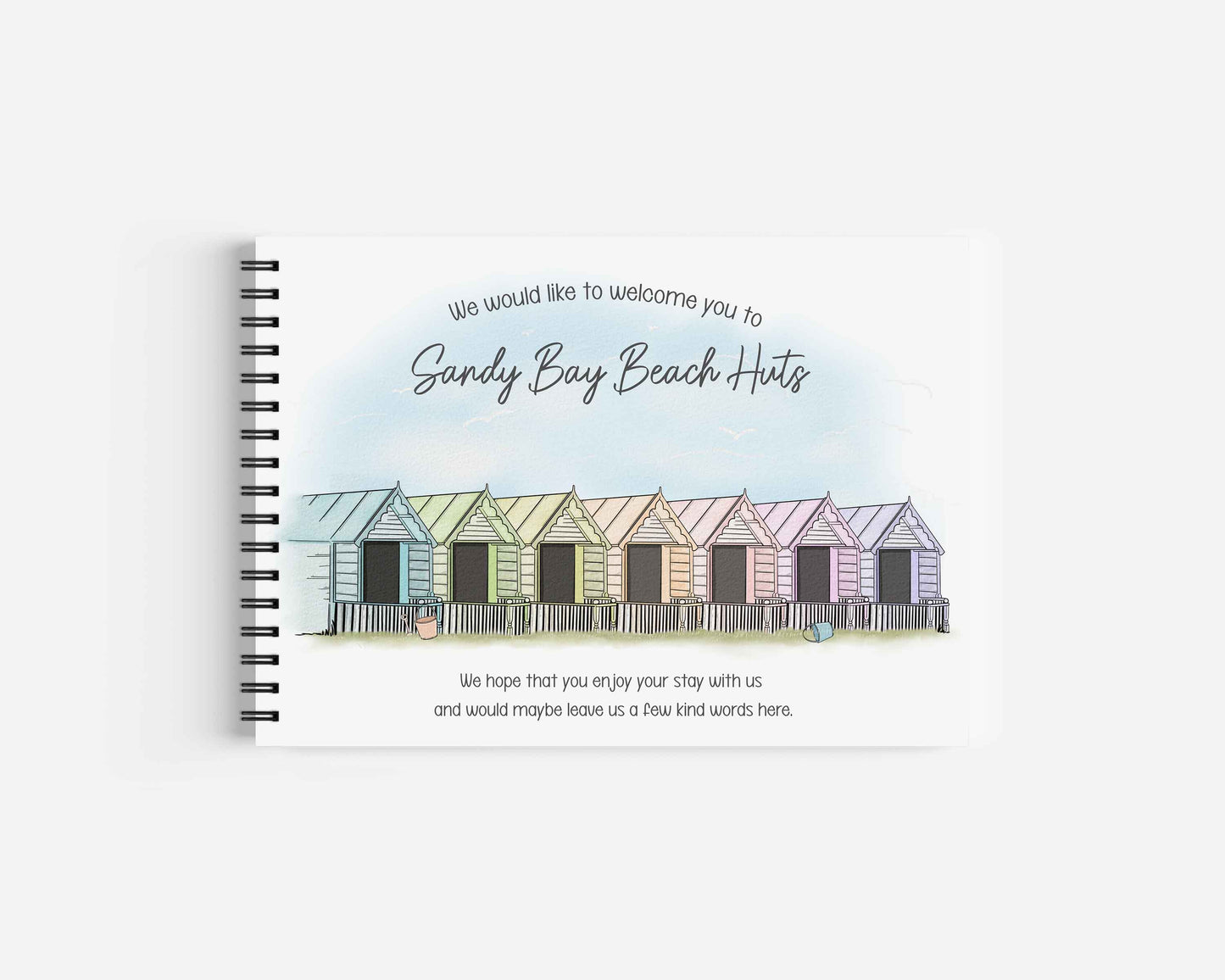 Rainbow Beach Hut Guest Book Set