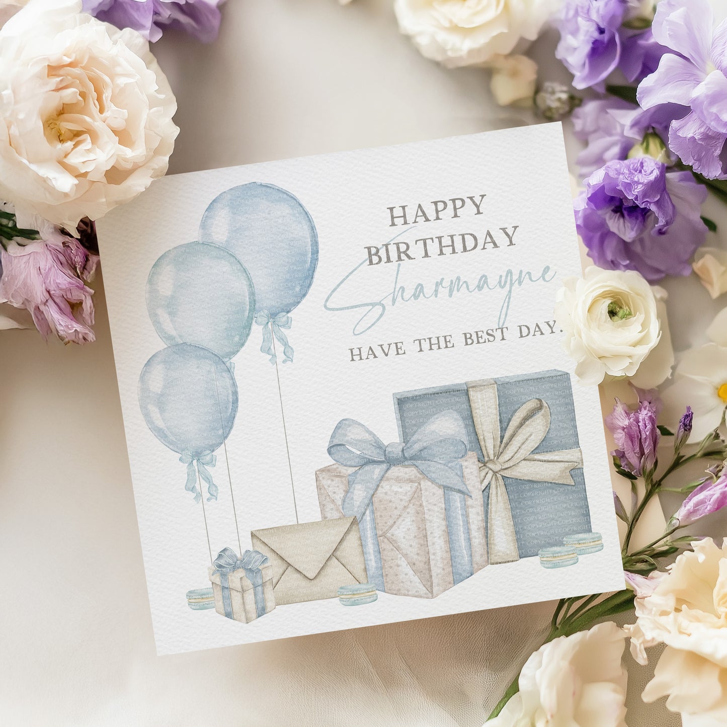 Blue Birthday Presents