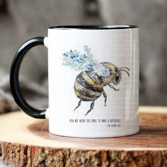 Blue Boho Floral Bee