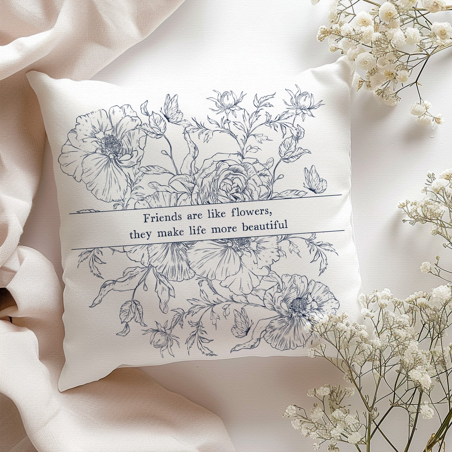 Blue Floral Bouquet Mini Set