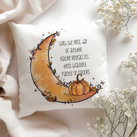 Boho Autumn Doodle Moon
