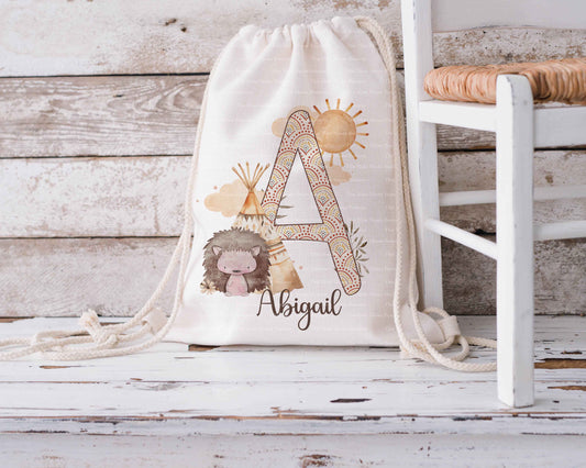 Boho Hedgehog Alphabet