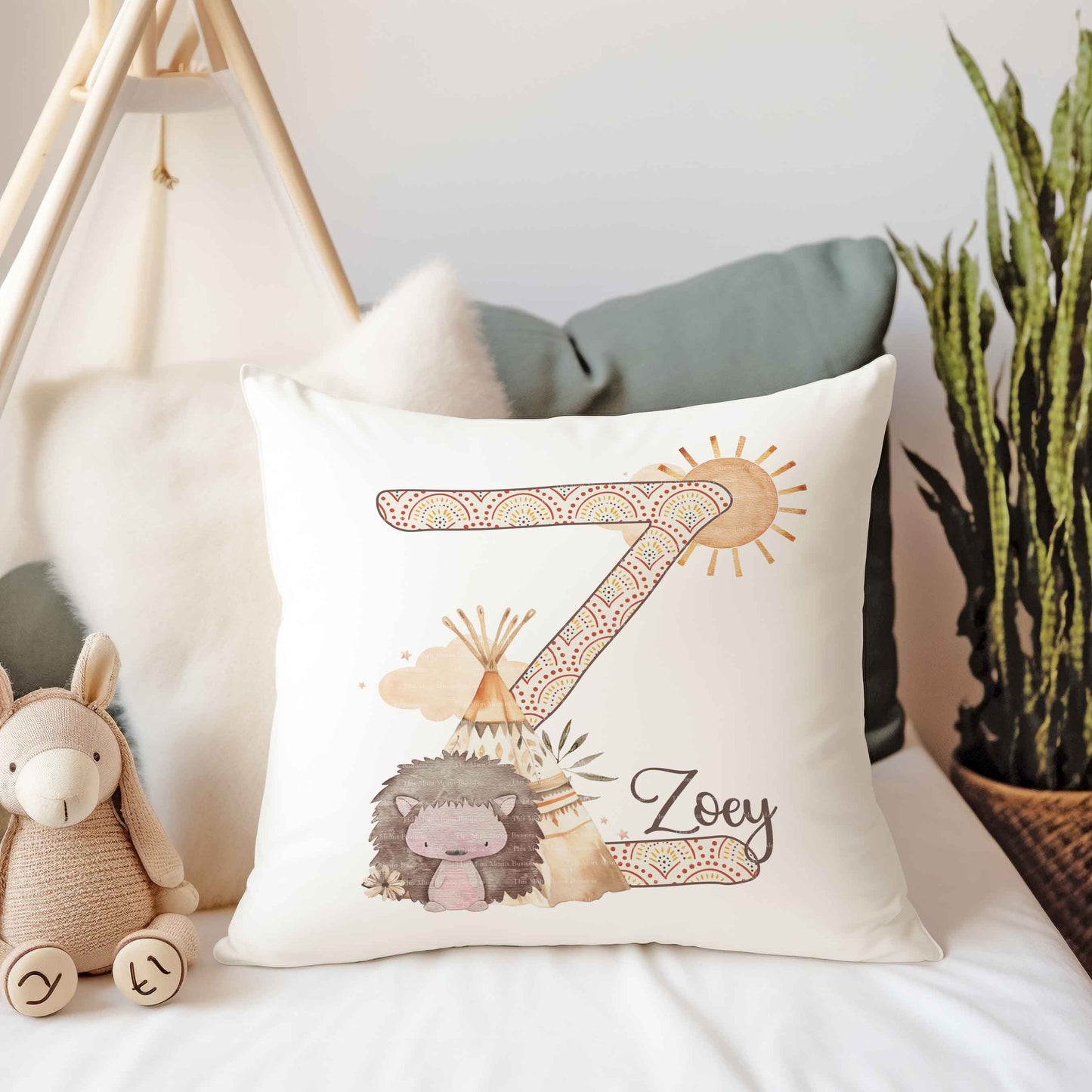 Boho Hedgehog Alphabet