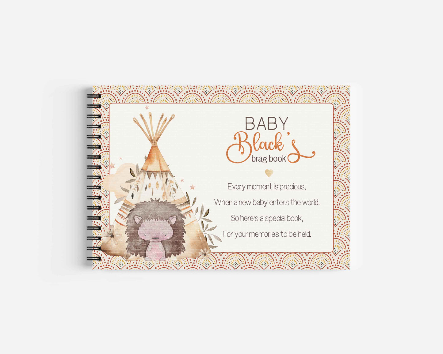 Boho Hedgehog Brag Book