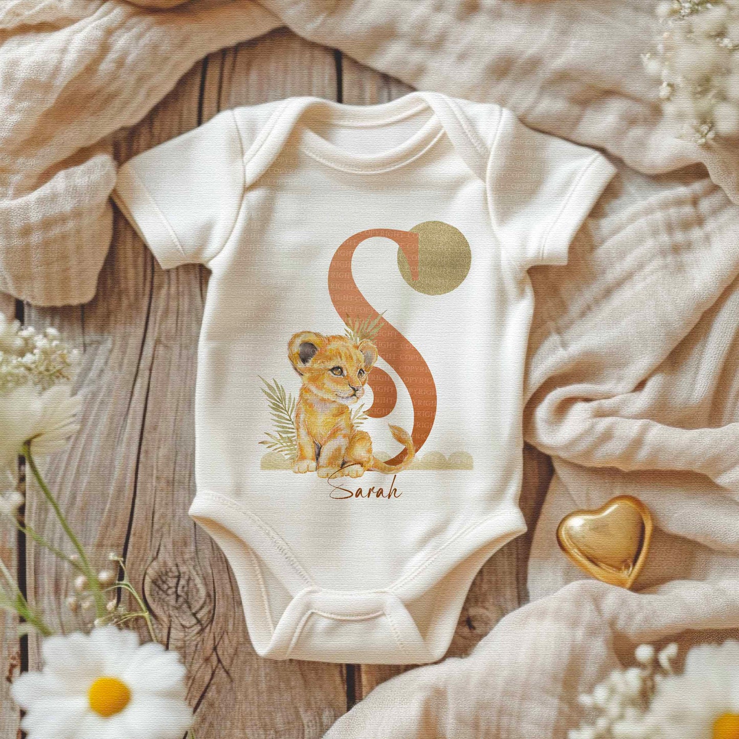 Boho Lion Cub Alphabet