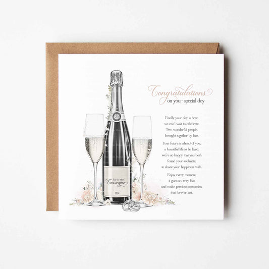 Boho Peach Wedding Filigree Champagne
