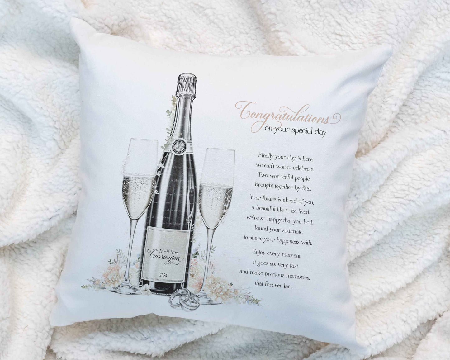 Boho Peach Wedding Filigree Champagne