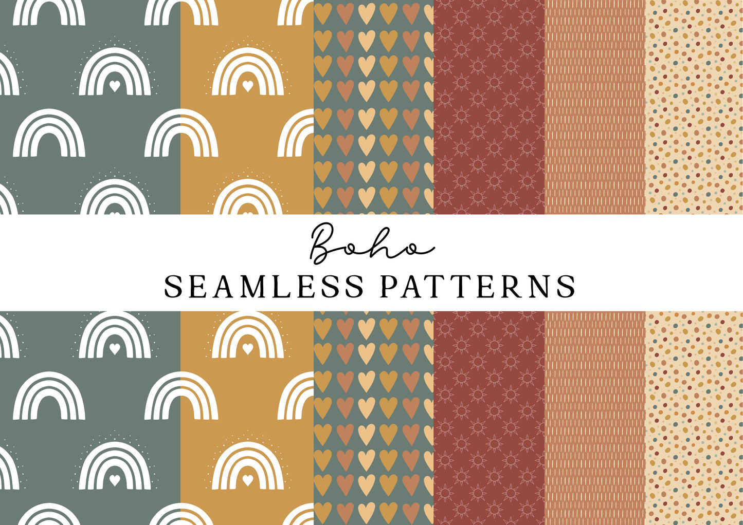 Hand Drawn Boho Patterns