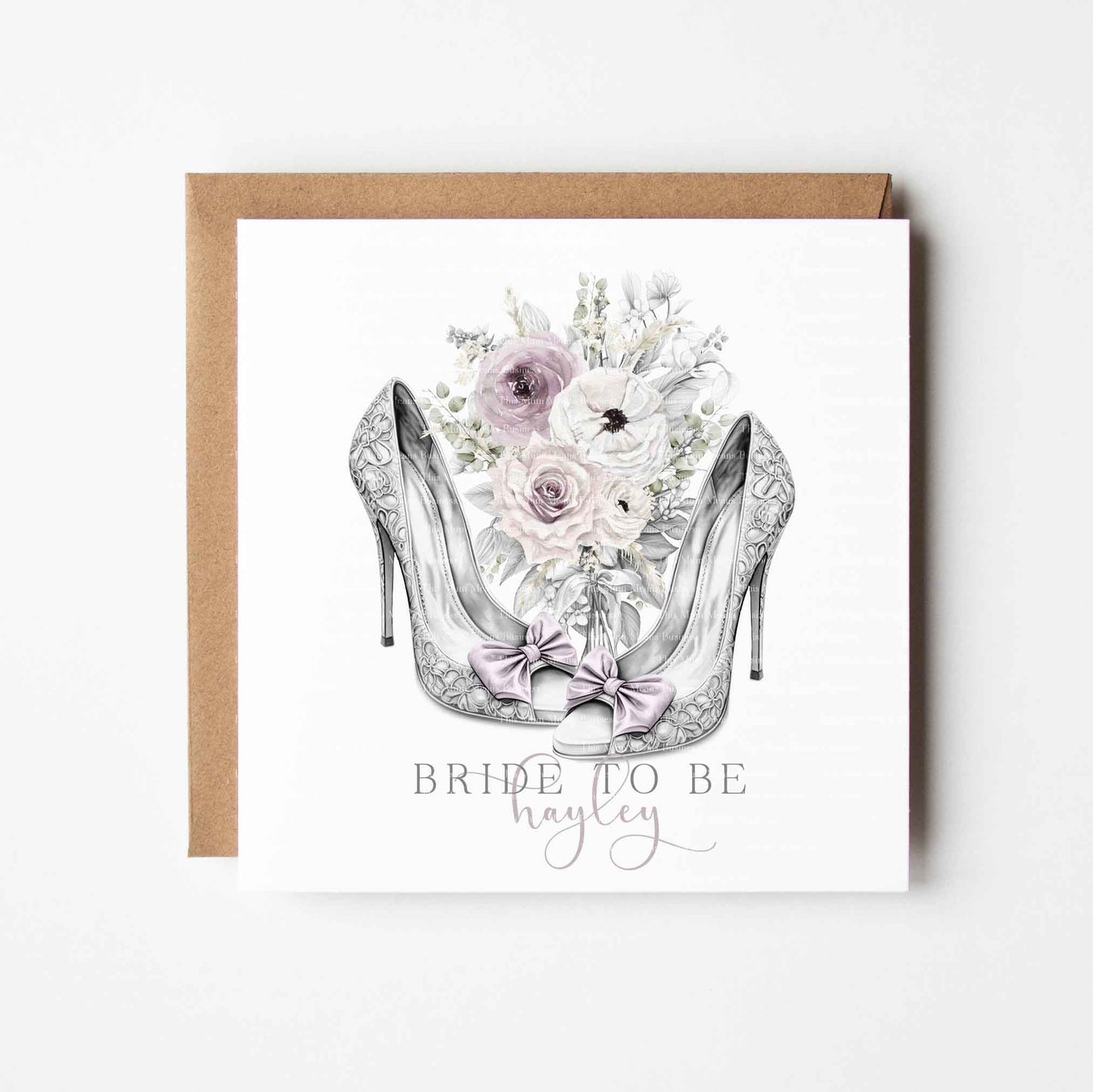 Sketchy Floral Bridal Shoes