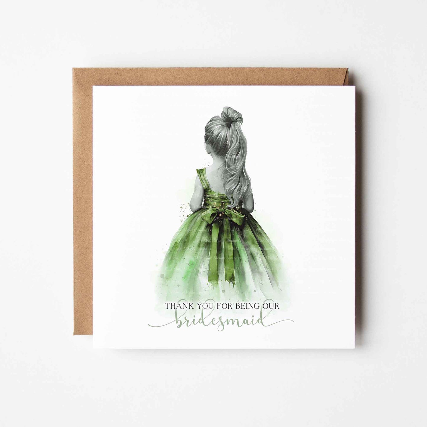 Bridesmaid Thank You Watercolour