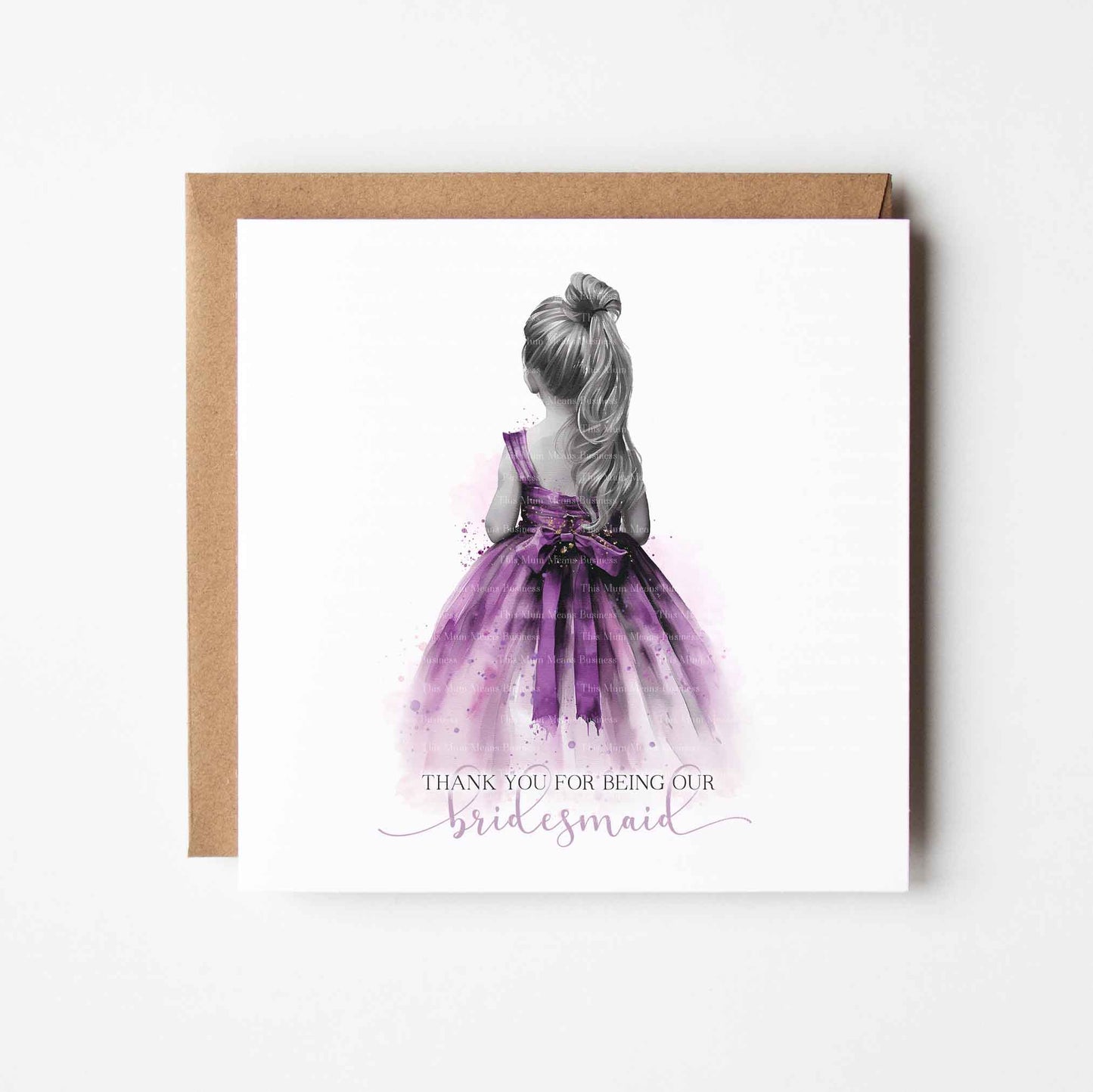 Bridesmaid Thank You Watercolour