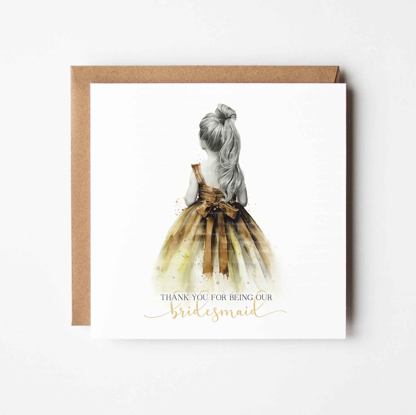 Bridesmaid Thank You Watercolour