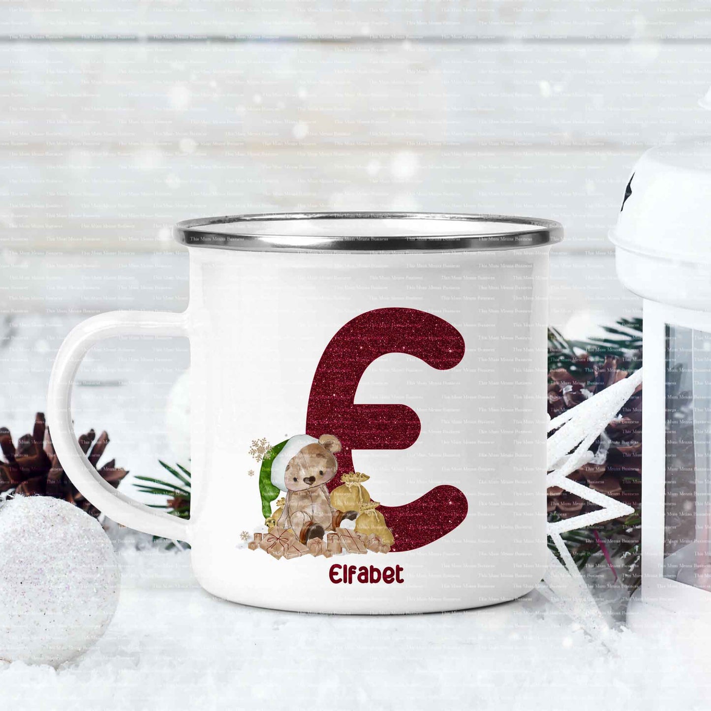Brown Bear Christmas Elfabet Alphabet