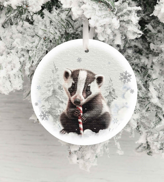 Badger Candy Cane Winter Christmas