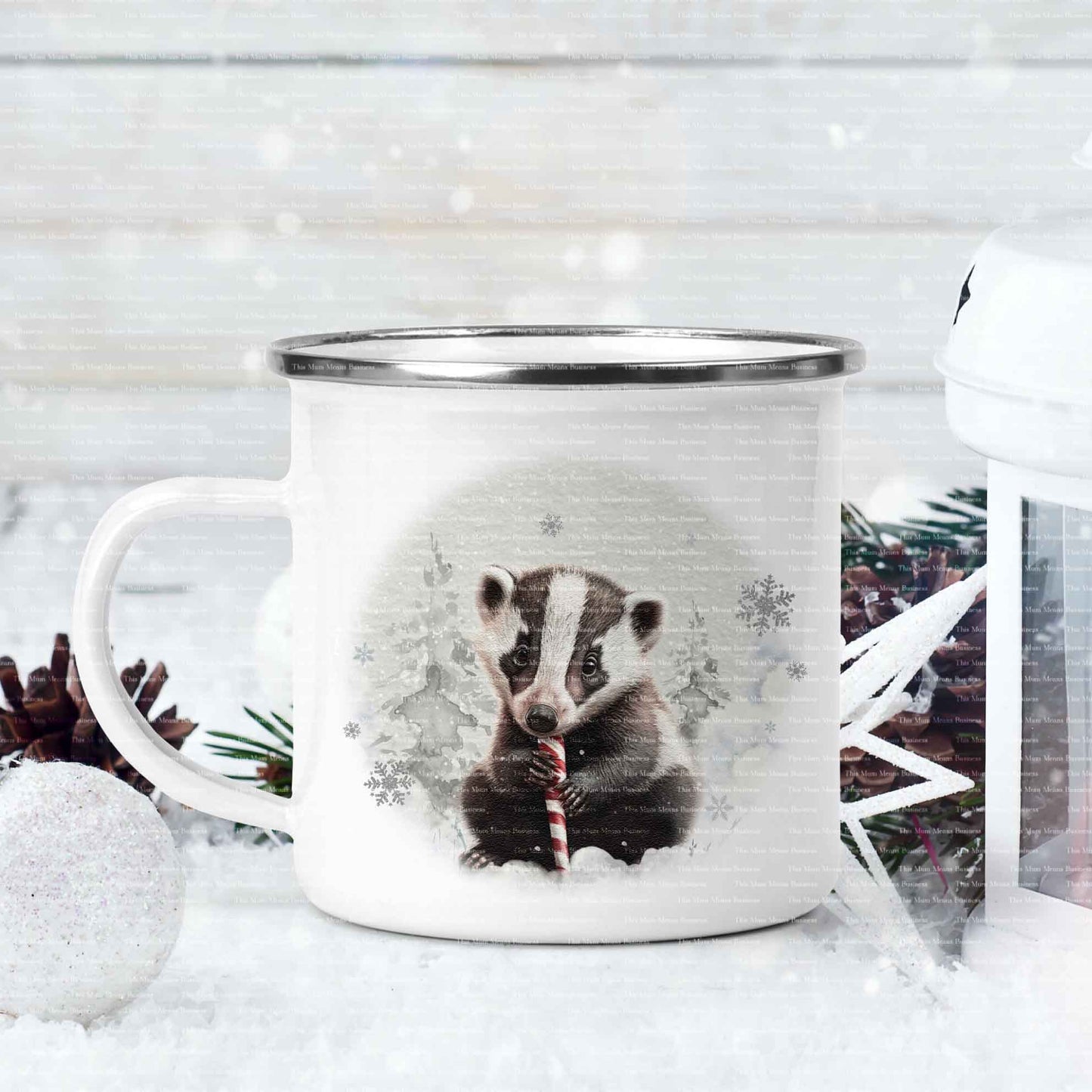 Badger Candy Cane Winter Christmas