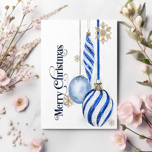 Christmas Bauble - Side Navy