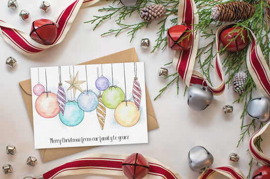 Christmas Baubles Rainbow