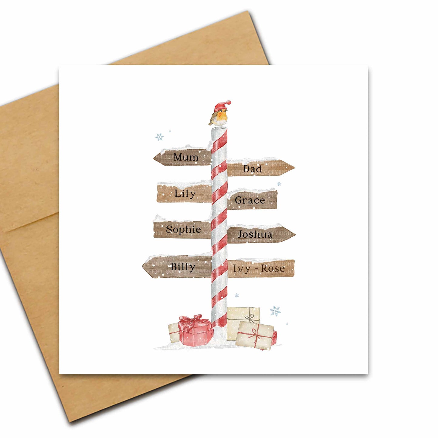 Christmas Cane Family Tree