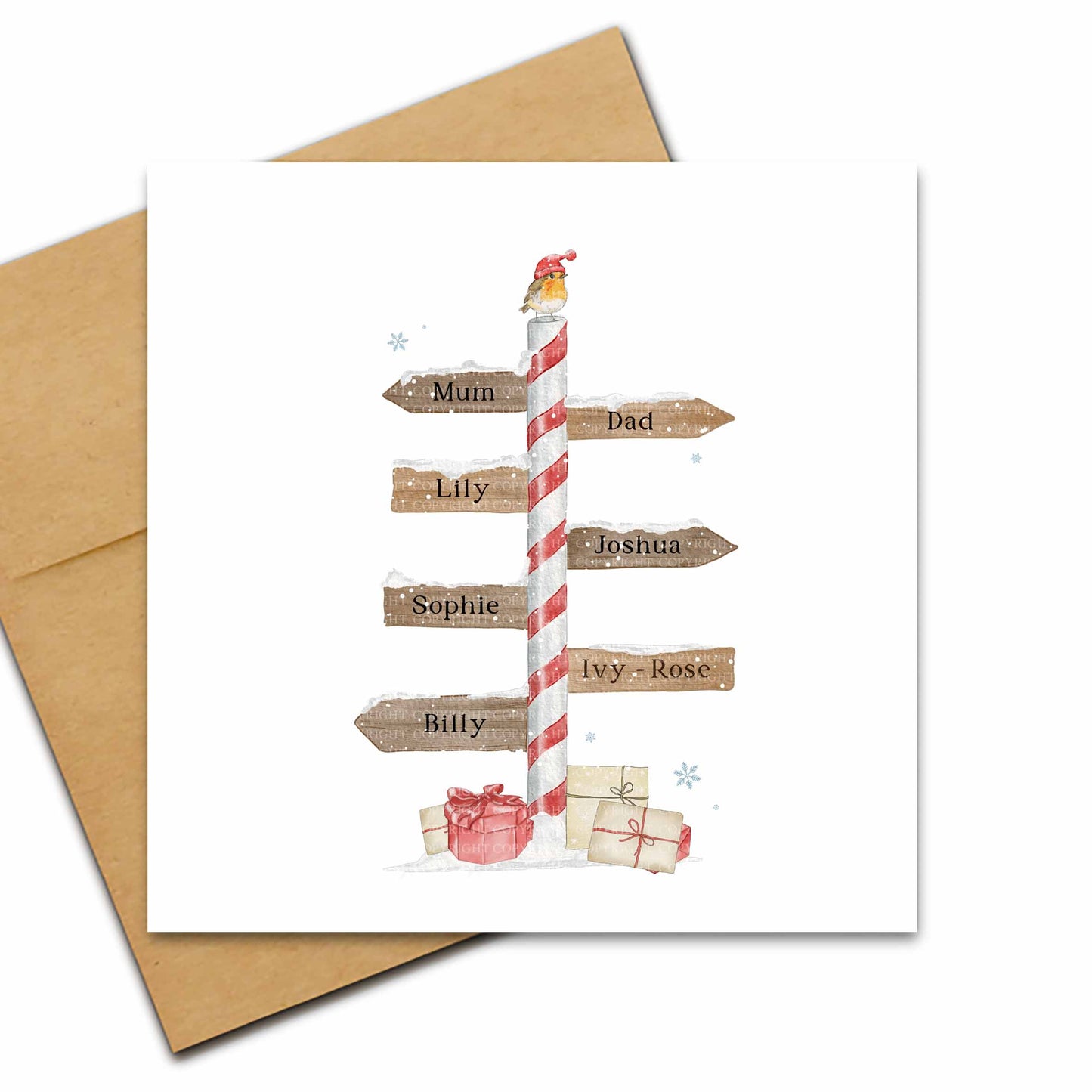Christmas Cane Family Tree