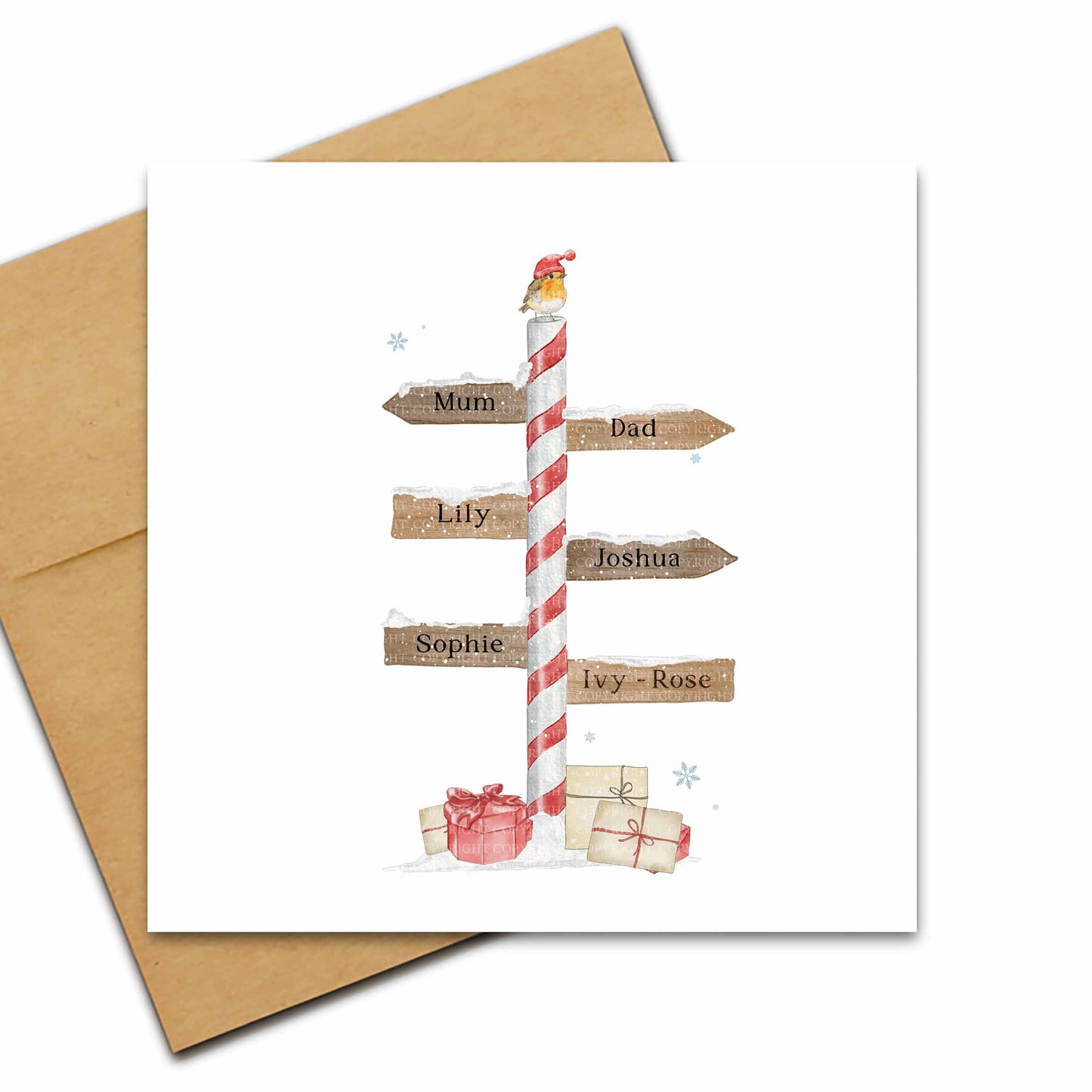 Christmas Cane Family Tree