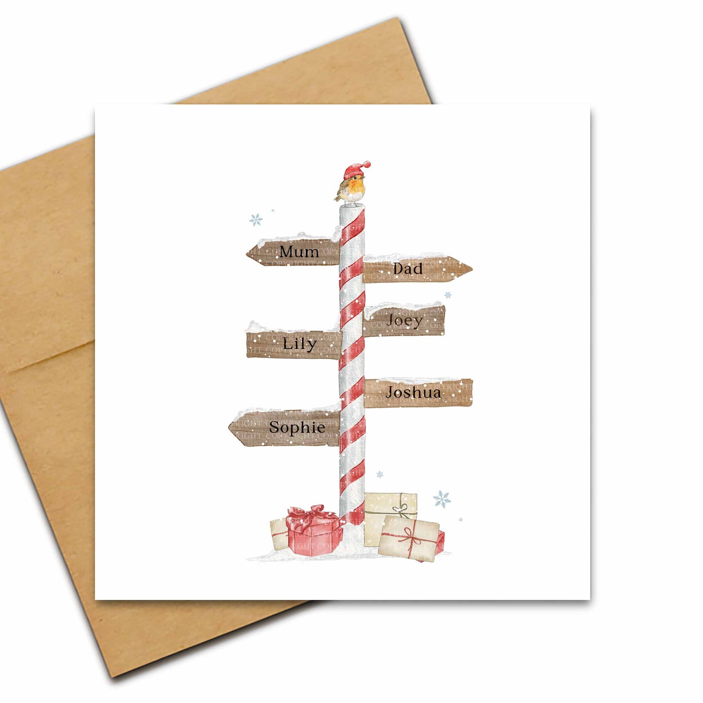 Christmas Cane Family Tree