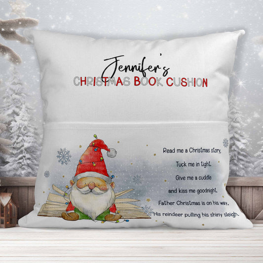 Christmas Gnome Reading Cushion