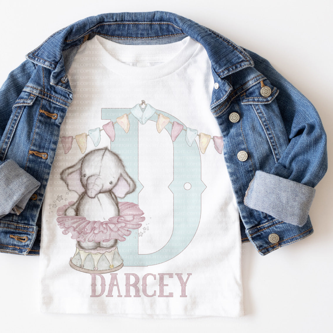 Circus Nelephant Alphabet - Pink Tutu