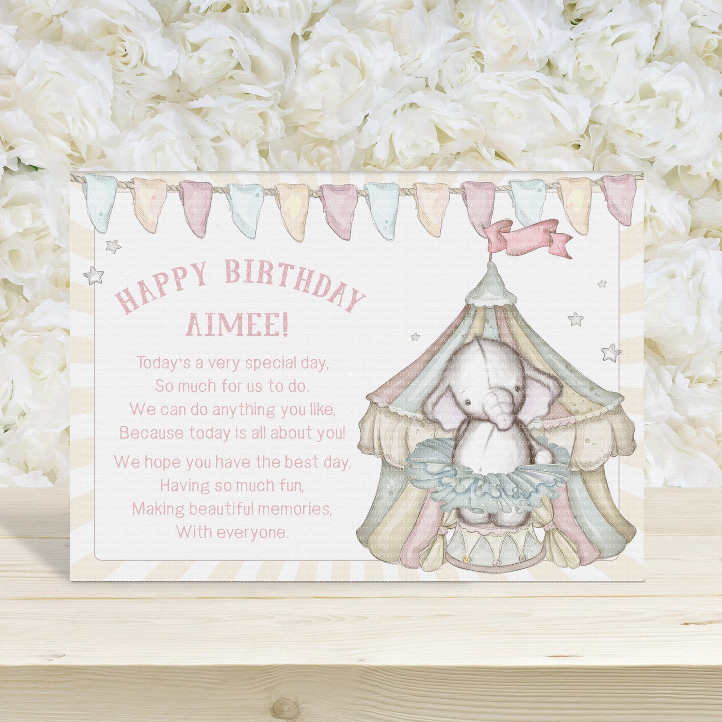 Circus Nelephant Invites/Cards