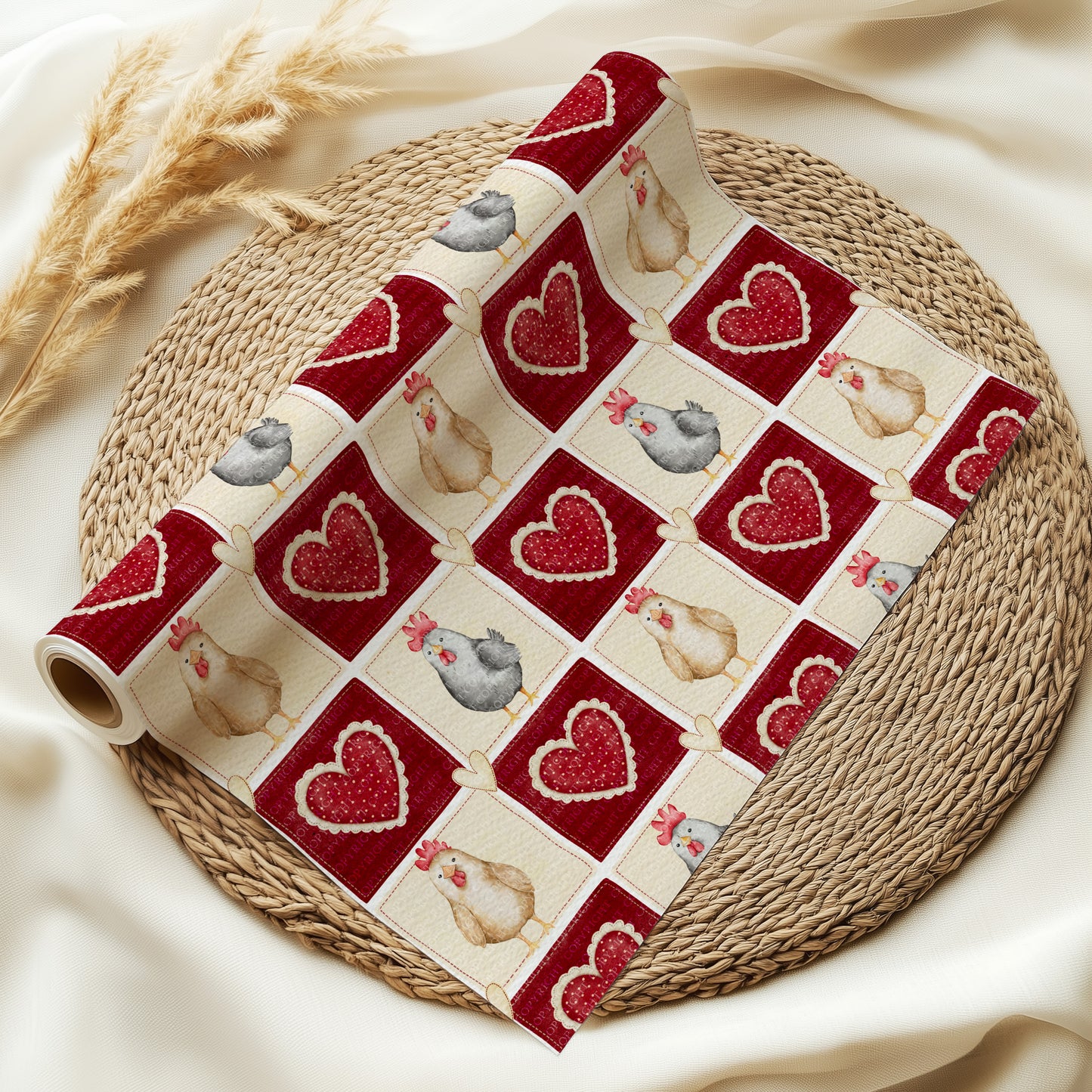 Country Patchwork Chicken Patterns