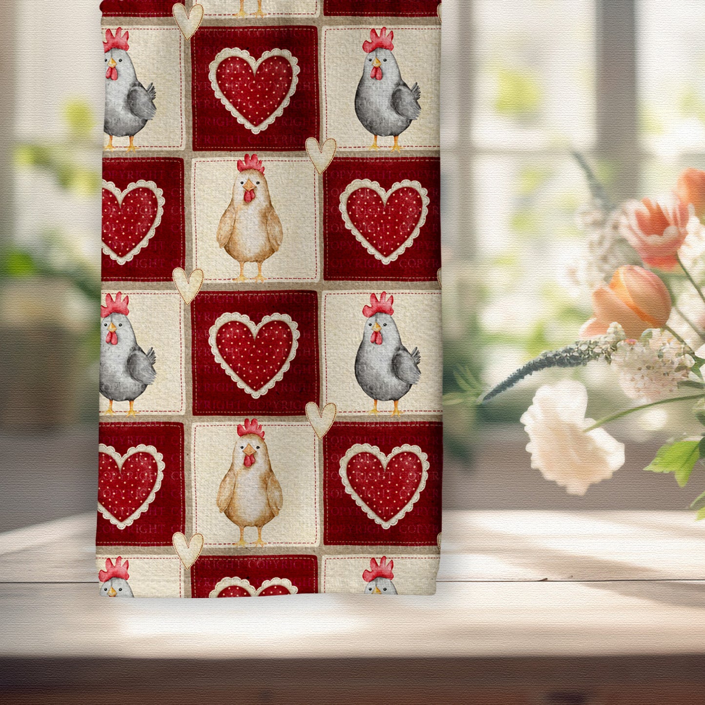 Country Patchwork Chicken Patterns