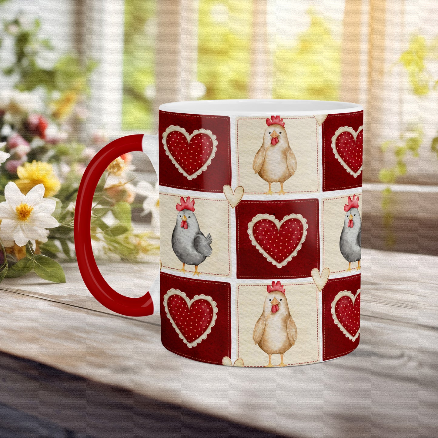 Country Patchwork Chicken Patterns