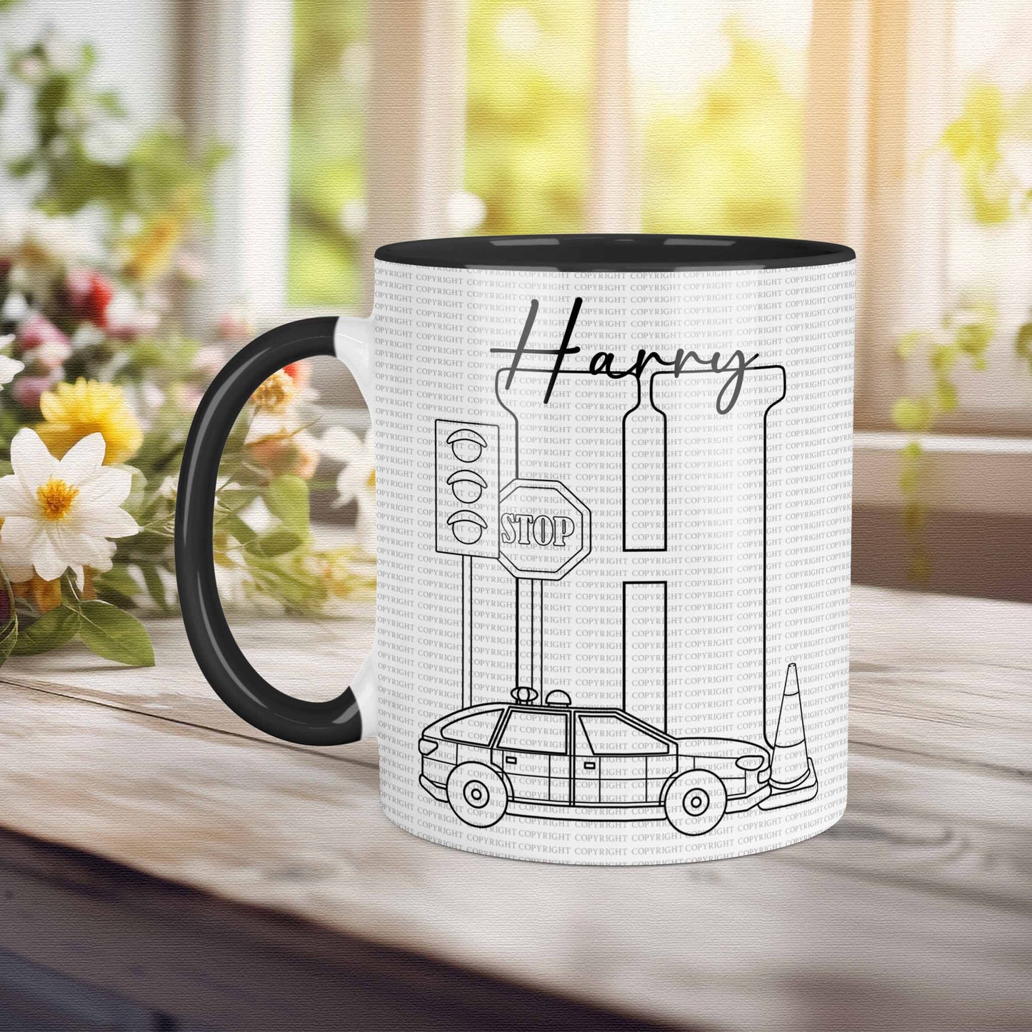 Colour Your Own Police Alphabet