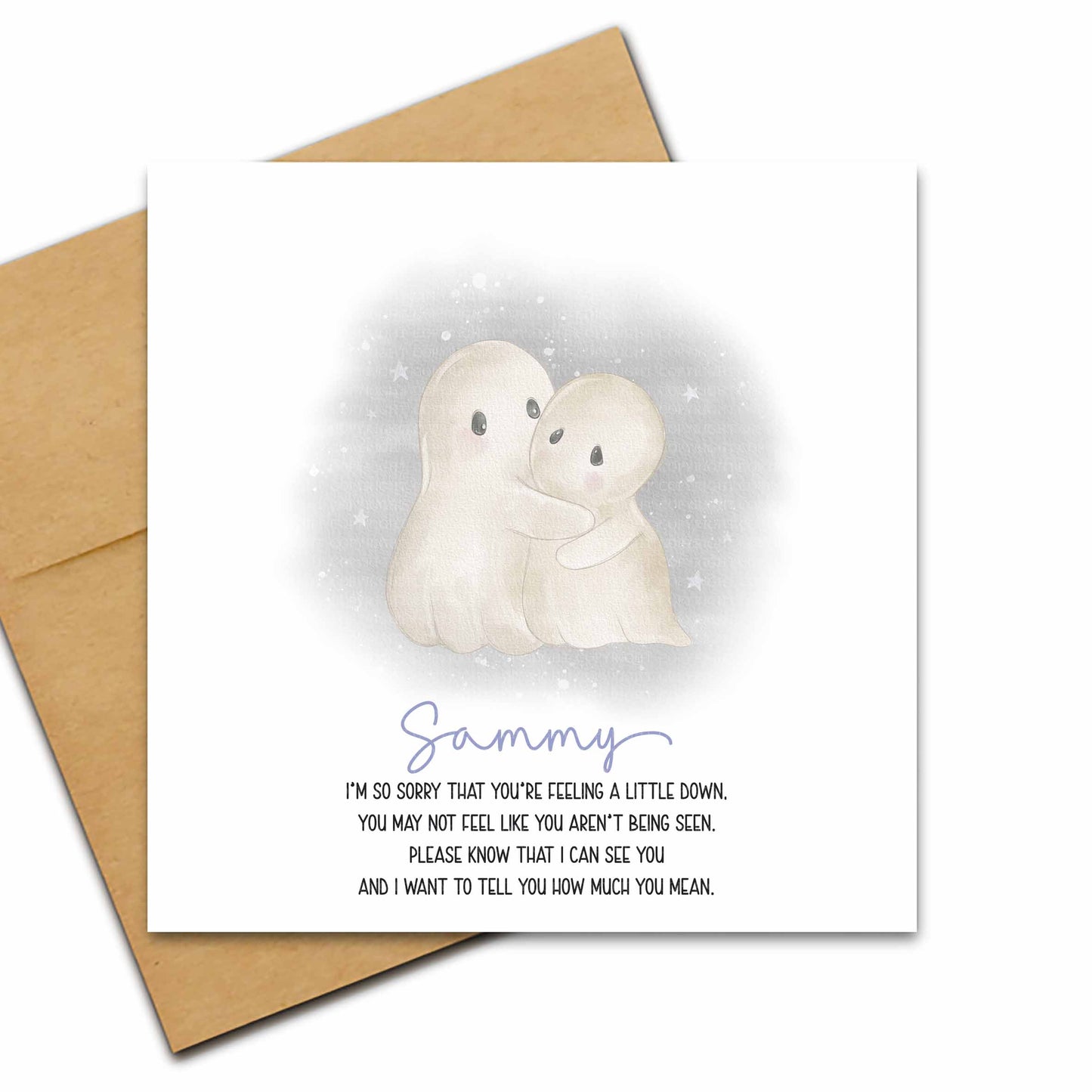 Cuddling Ghosts Cards