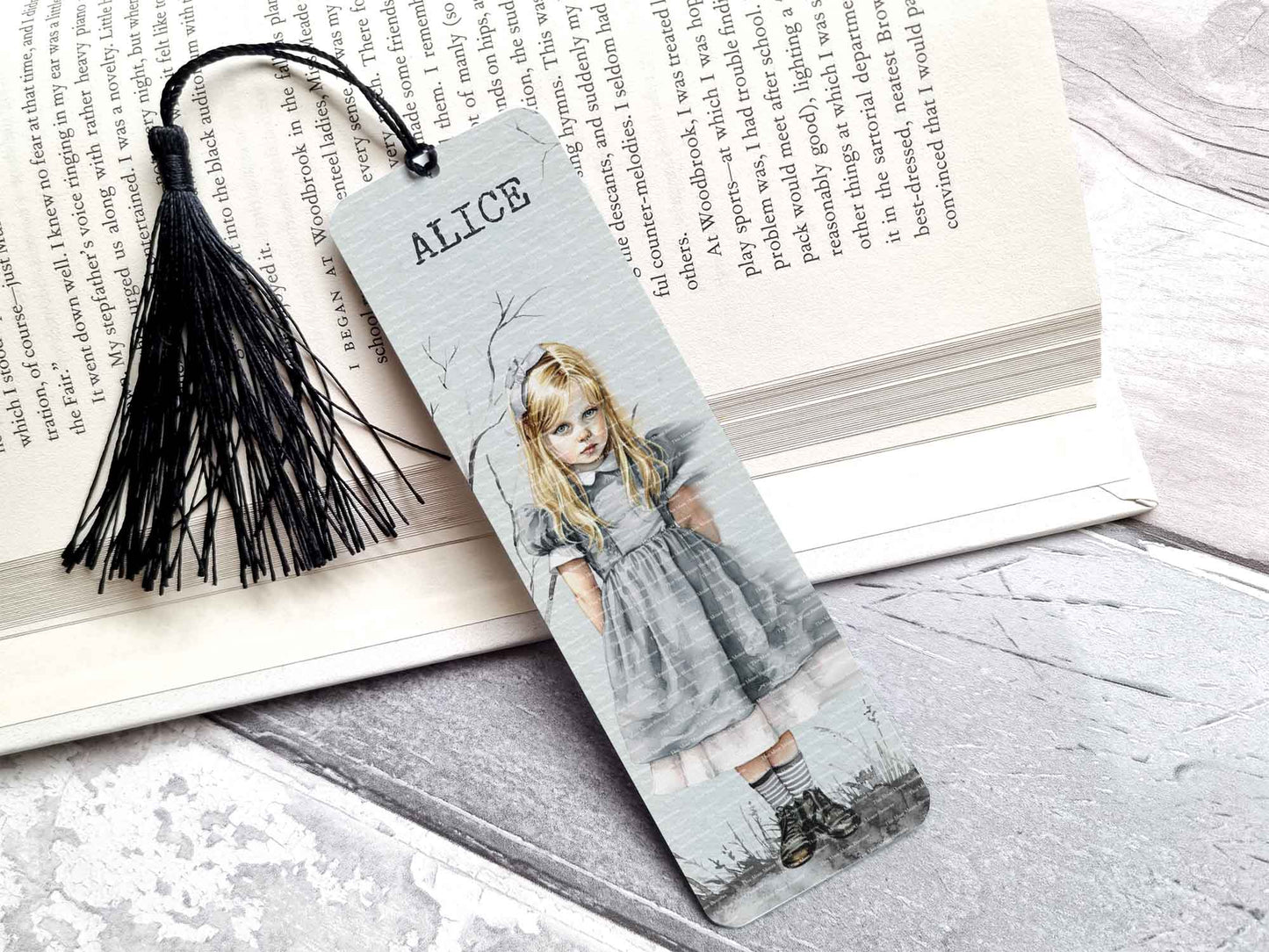 Dark Fairytale Alice Notebook Bookmark