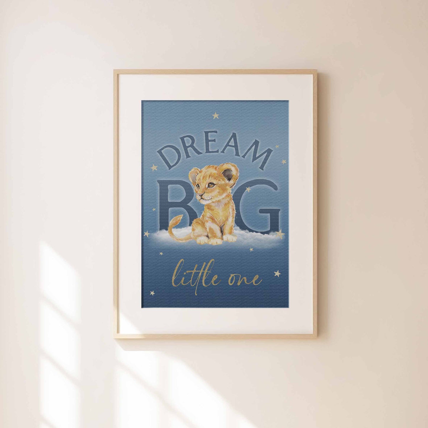 Dream Big Lion Cub Prints