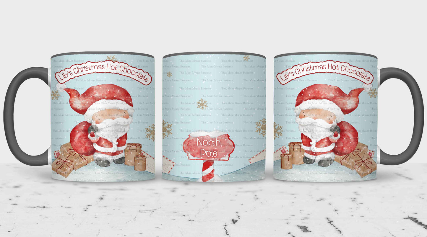 Father Christmas North Pole Matching Mugs