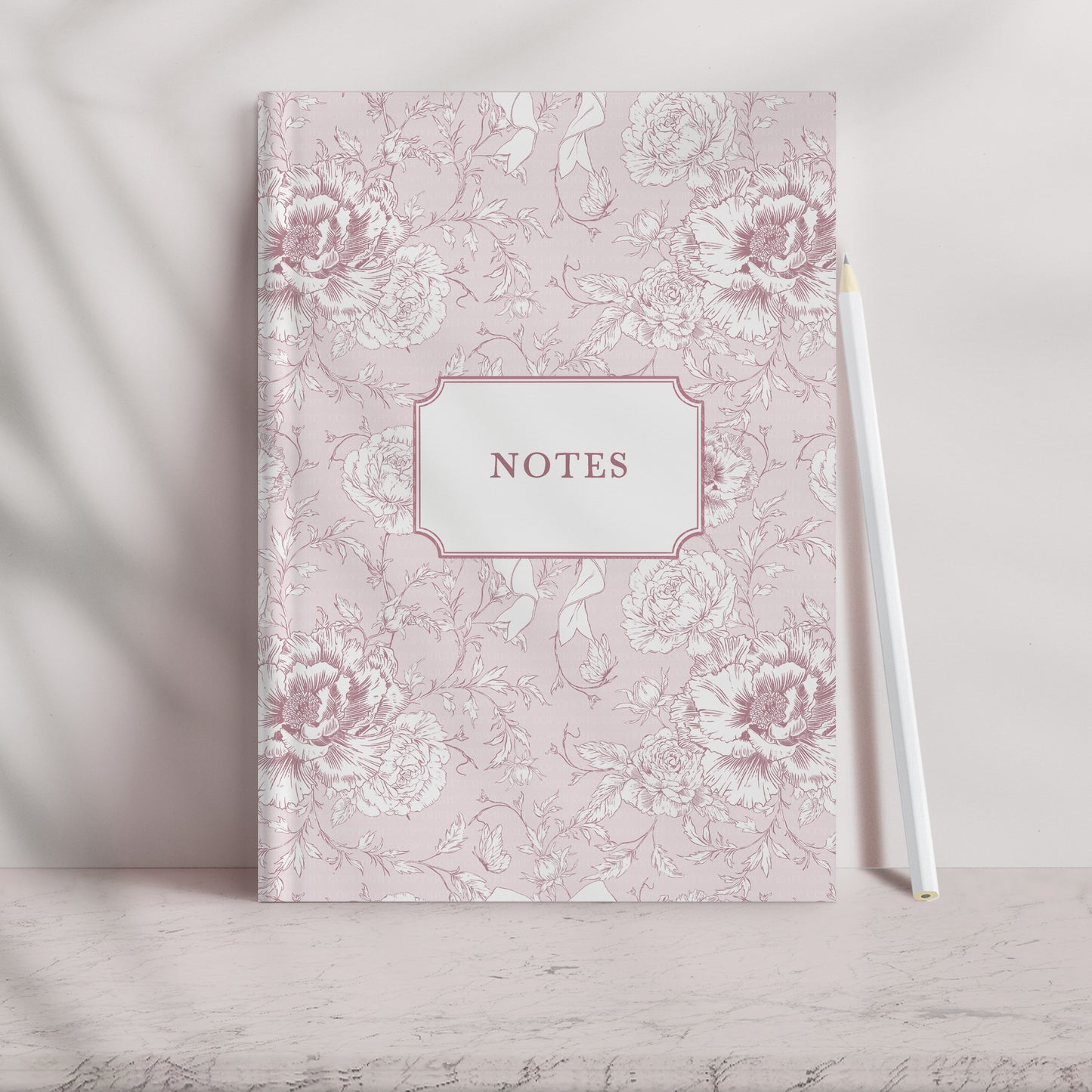 Hand Drawn Floral Bow Pattern - Pink