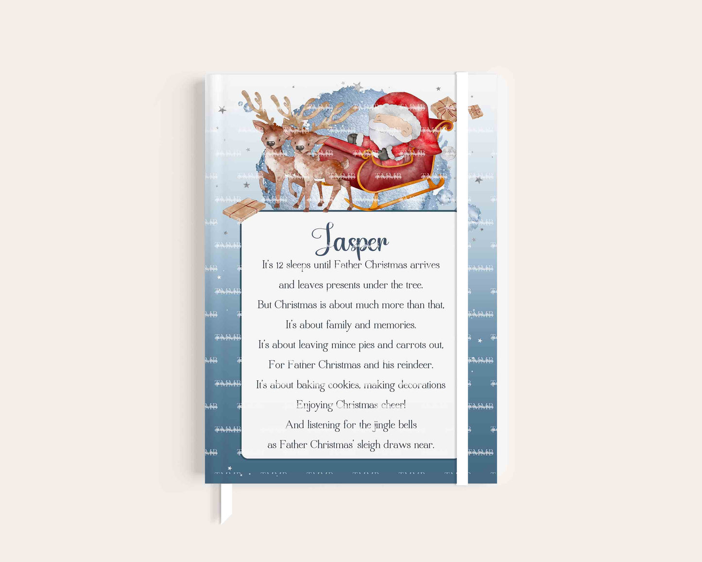 Father Christmas Sleigh Notebook