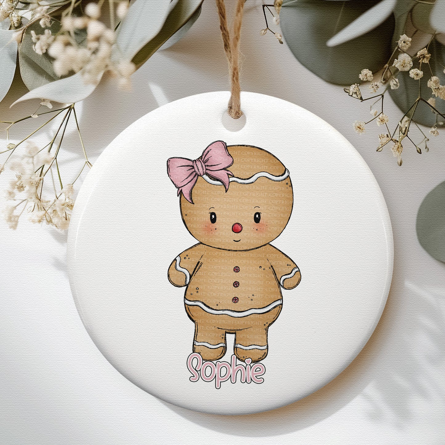 Pink Girl Gingerbread Alphabet