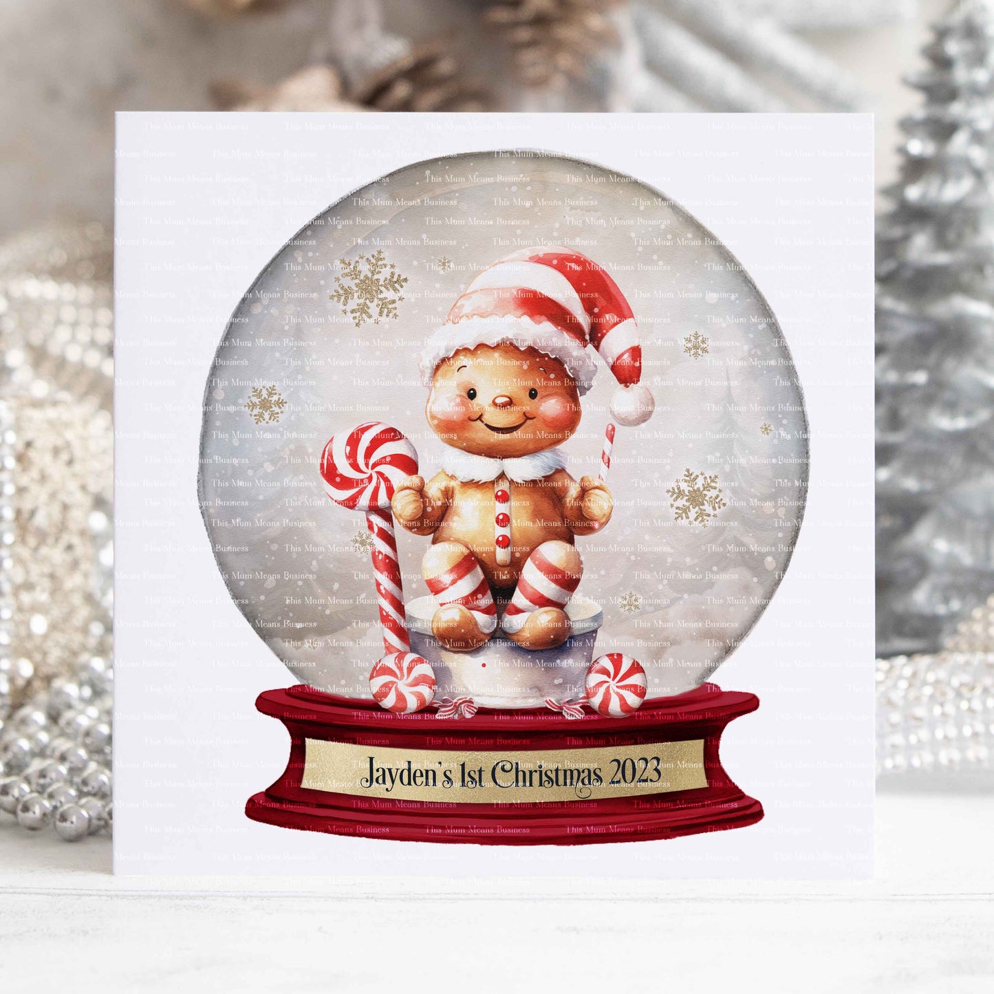 Christmas Gingerbread Snowglobe
